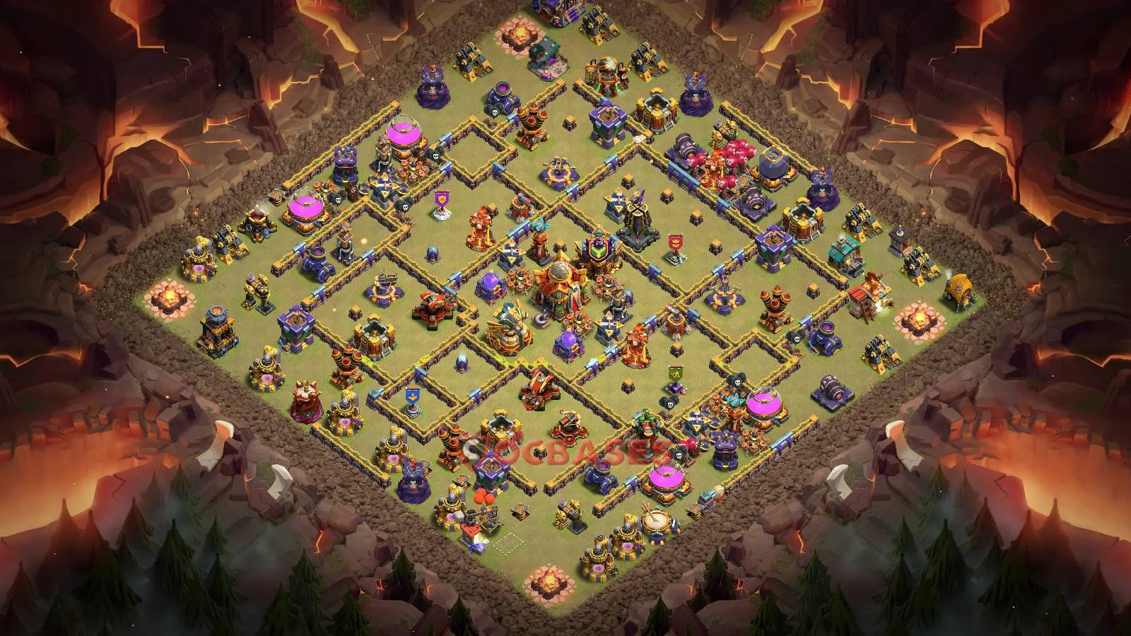 War (Anti-3 Star) Base TH16 with Link | Clash of Clans Bases | Layouts ID inmi7