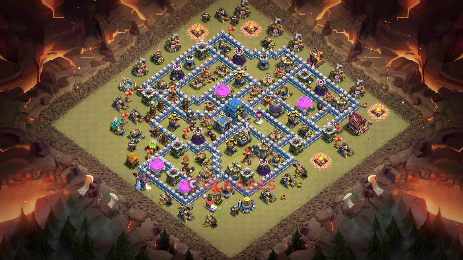 War (Anti-3 Star) Base TH12 with Link | Clash of Clans Bases | Layouts ID jbcx3