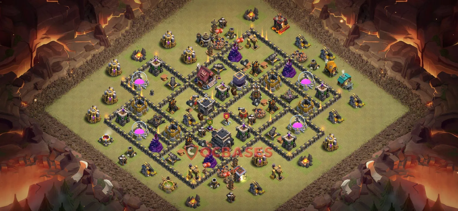 War (Anti-3 Star) Base TH9 - Clash of Clans Town Hall 9 Layout Link War (Anti-3 Star) Base TH9 - Clash of Clans Town Hall 9 WAR Base Layout with Copy Link 2026