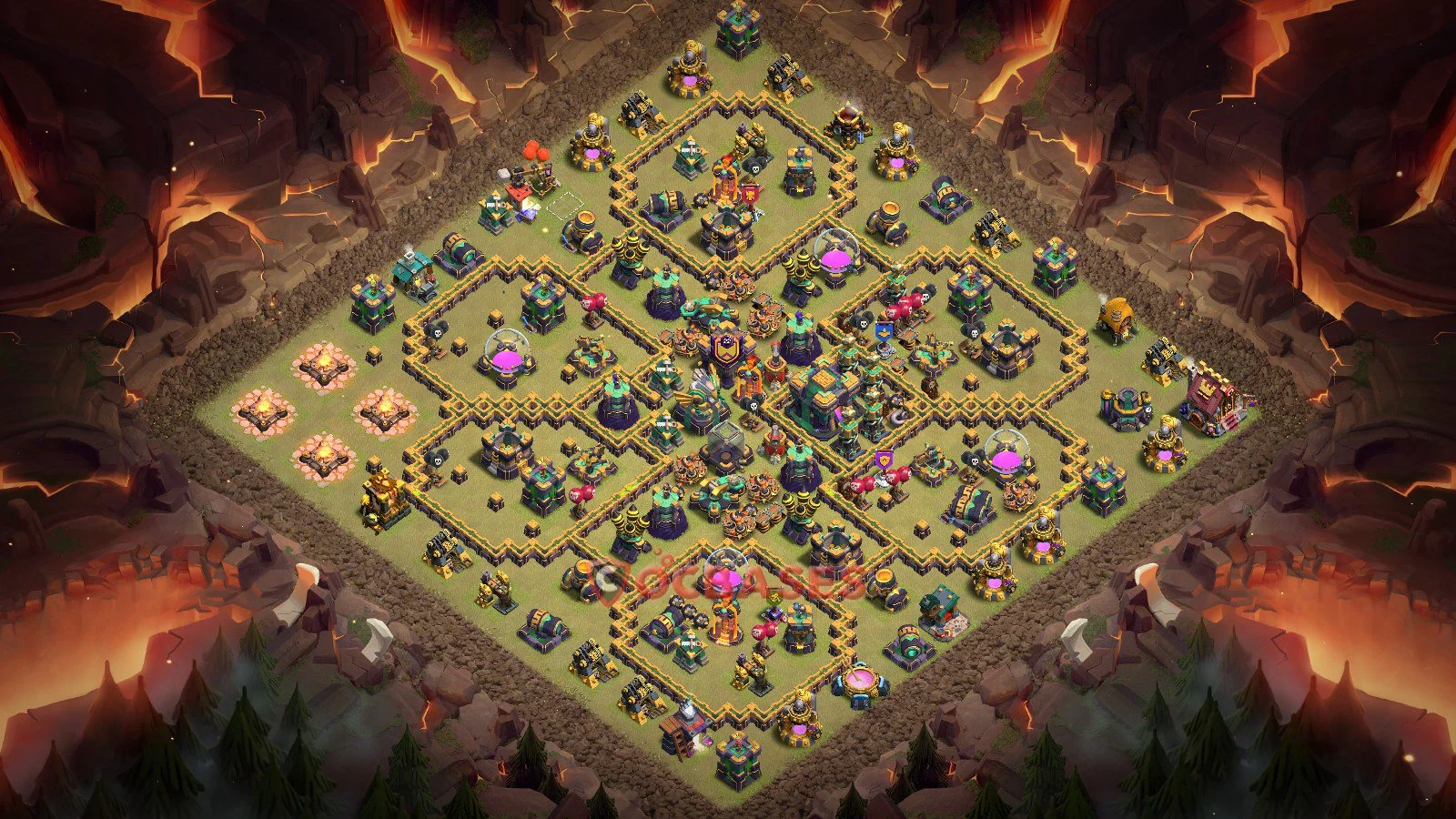 War (Anti-3 Star) Base TH14 with Link | Clash of Clans Bases | Layouts ID jj1ps