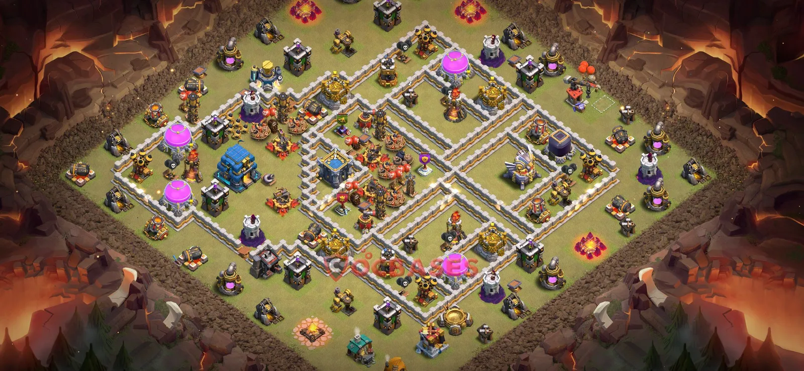 War (Anti-3 Star) Base TH12 with Link | Clash of Clans Bases | Layouts ID jk642