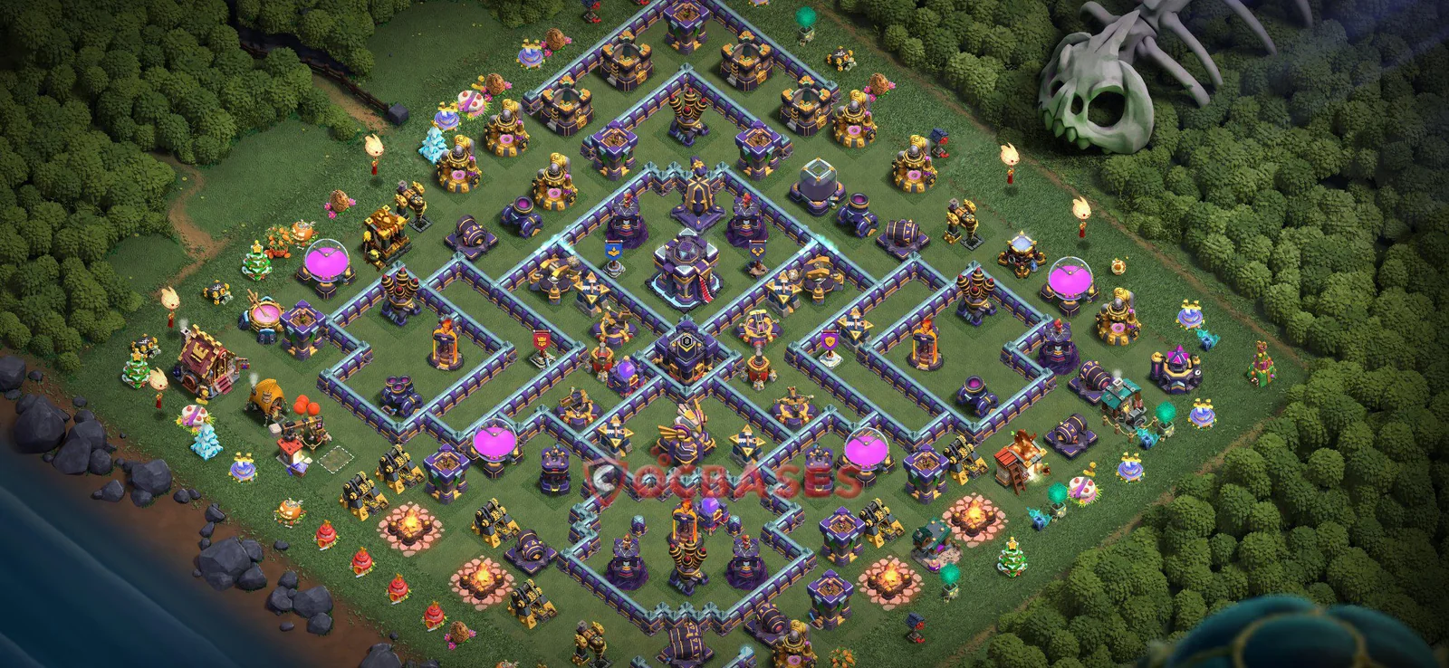 War (Anti-3 Star) Base TH15 with Link | Clash of Clans Bases | Layouts ID jmb74