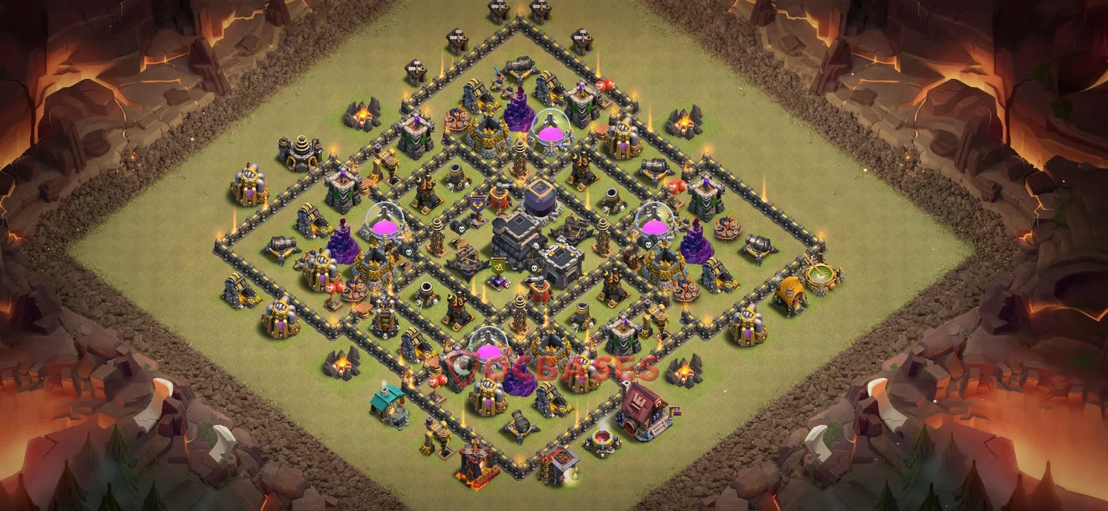 War (Anti-3 Star) Base TH9 with Link | Clash of Clans Bases | Layouts ID joh3h