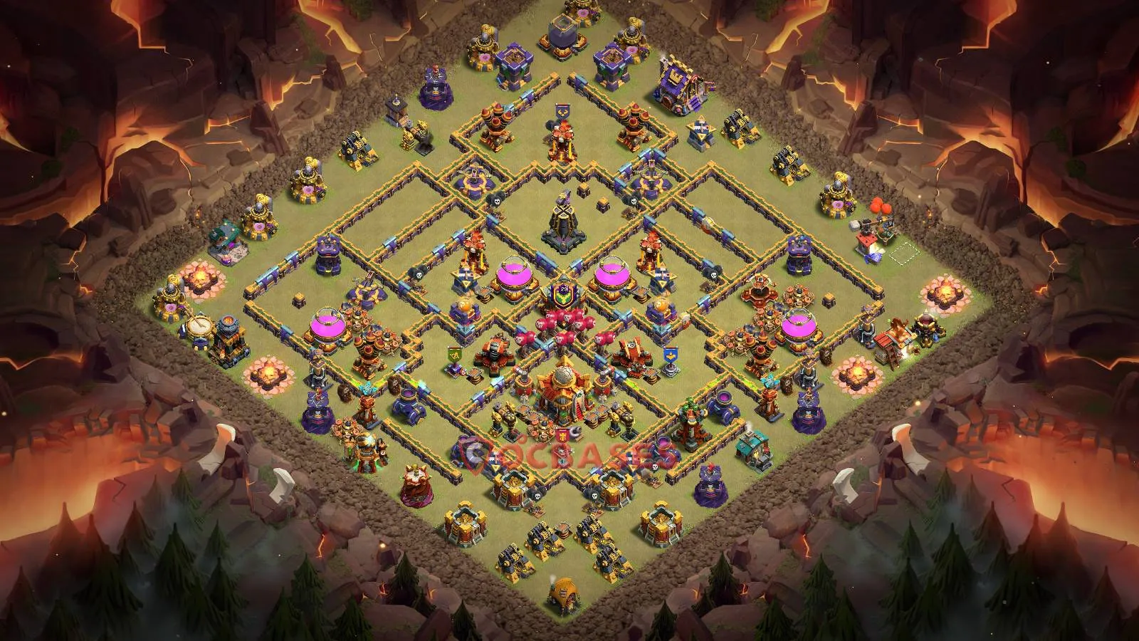 War (Anti-3 Star) Base TH16 with Link | Clash of Clans Bases | Layouts ID jxd2w