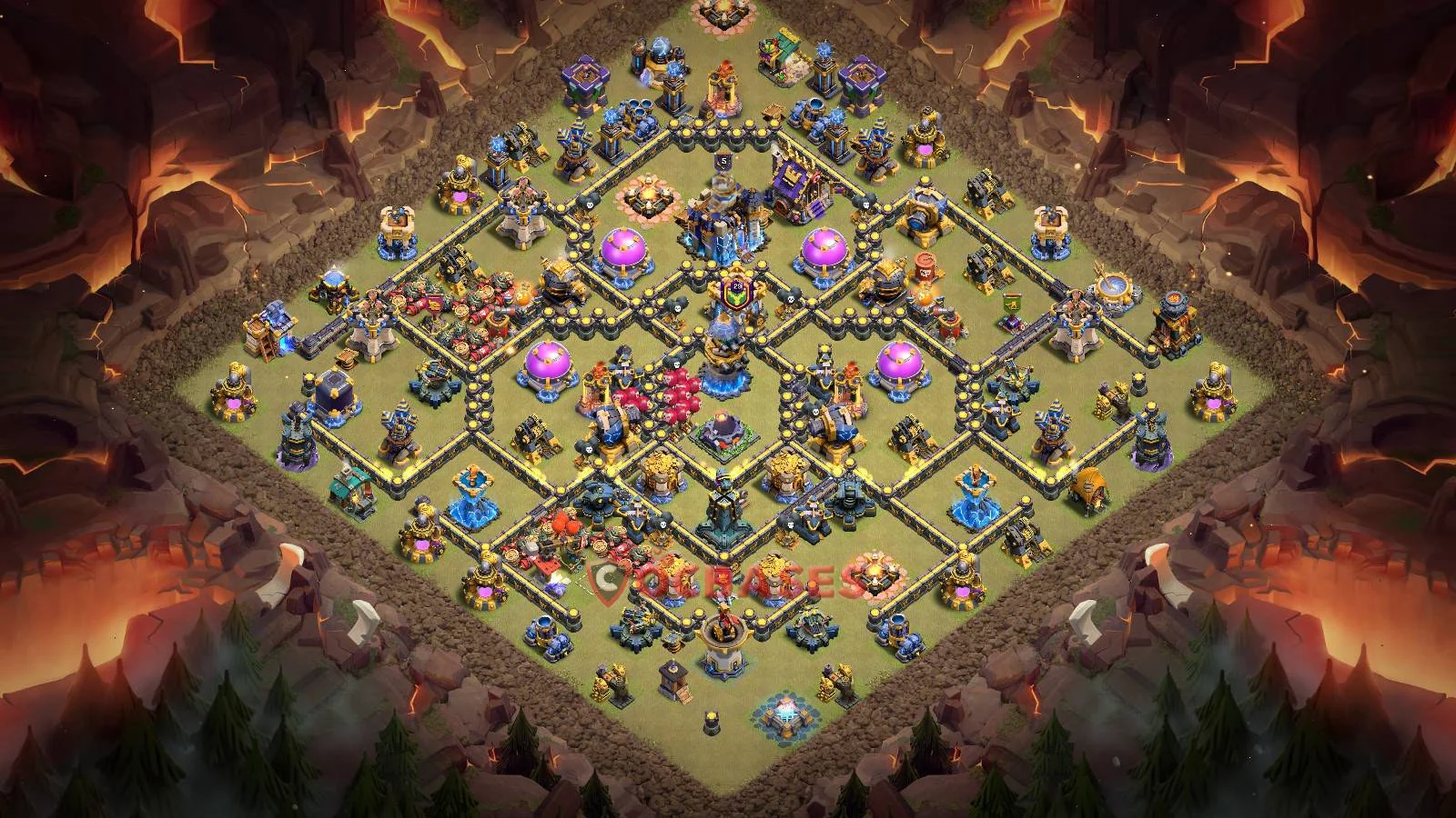 War (Anti-3 Star) Base TH18 with Link | Clash of Clans Bases | Layouts ID jxli9