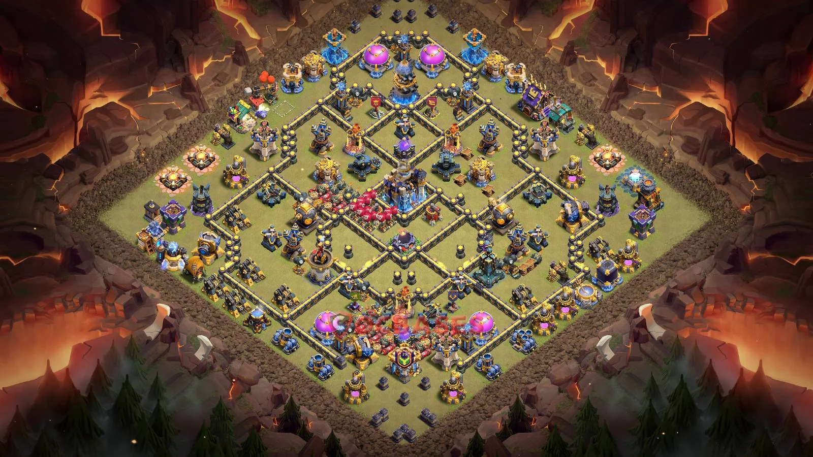 War (Anti-3 Star) Base TH18 with Link | Clash of Clans Bases | Layouts ID k2wya