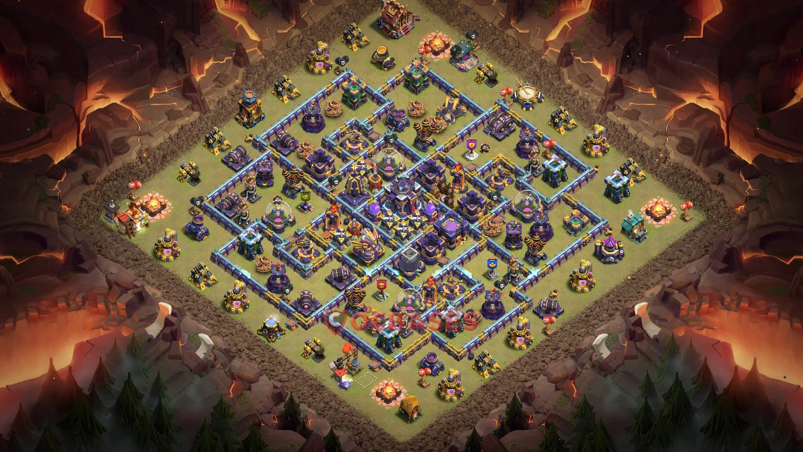War (Anti-3 Star) Base TH15 with Link | Clash of Clans Bases | Layouts ID k3oc4