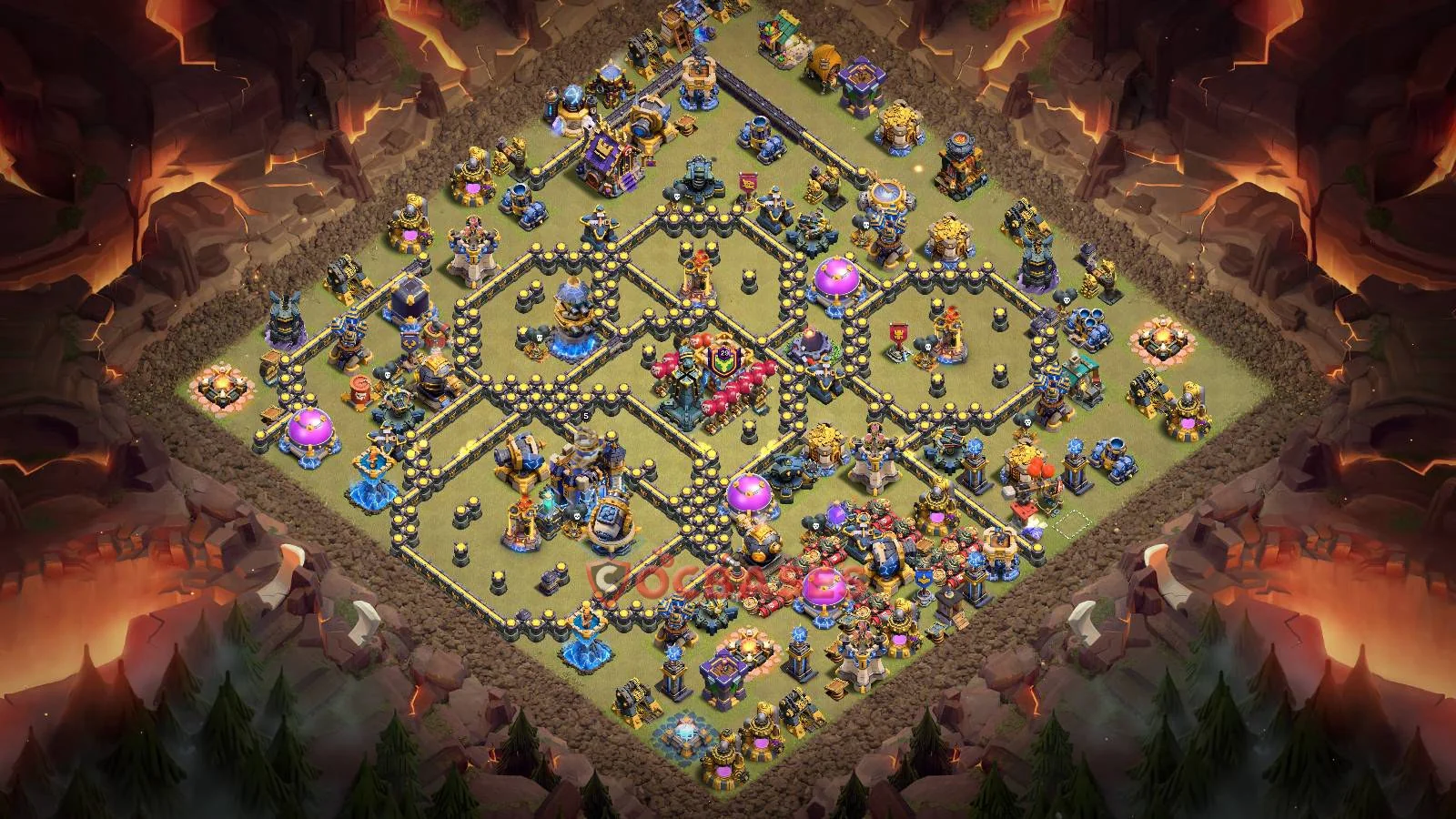 War (Anti-3 Star) Base TH18 with Link | Clash of Clans Bases | Layouts ID k3q9w