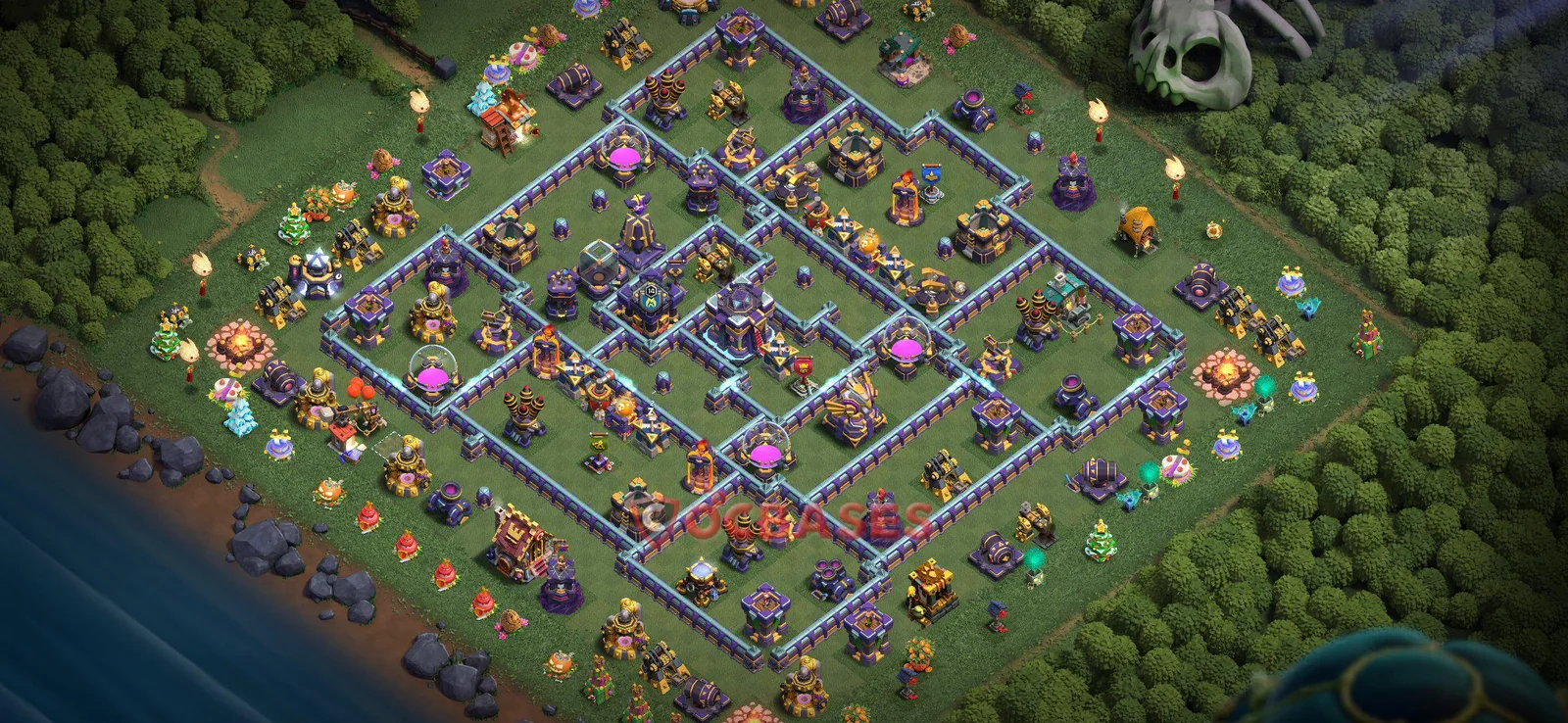 War (Anti-3 Star) Base TH15 with Link | Clash of Clans Bases | Layouts ID k734o