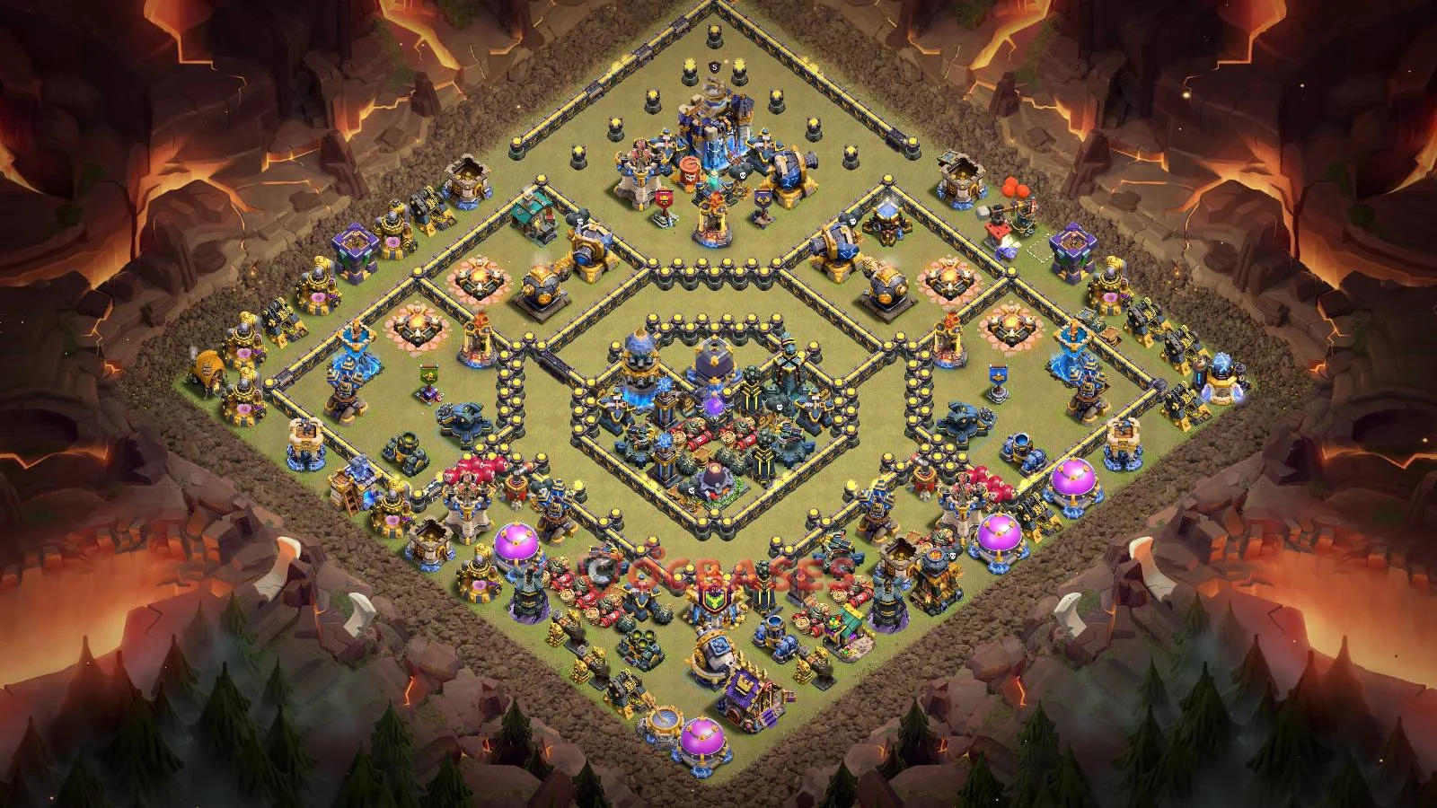 War (Anti-3 Star) Base TH18 with Link | Clash of Clans Bases | Layouts ID khxh8