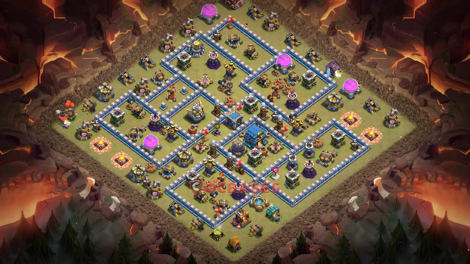 War (Anti-3 Star) Base TH12 with Link | Clash of Clans Bases | Layouts ID klu08