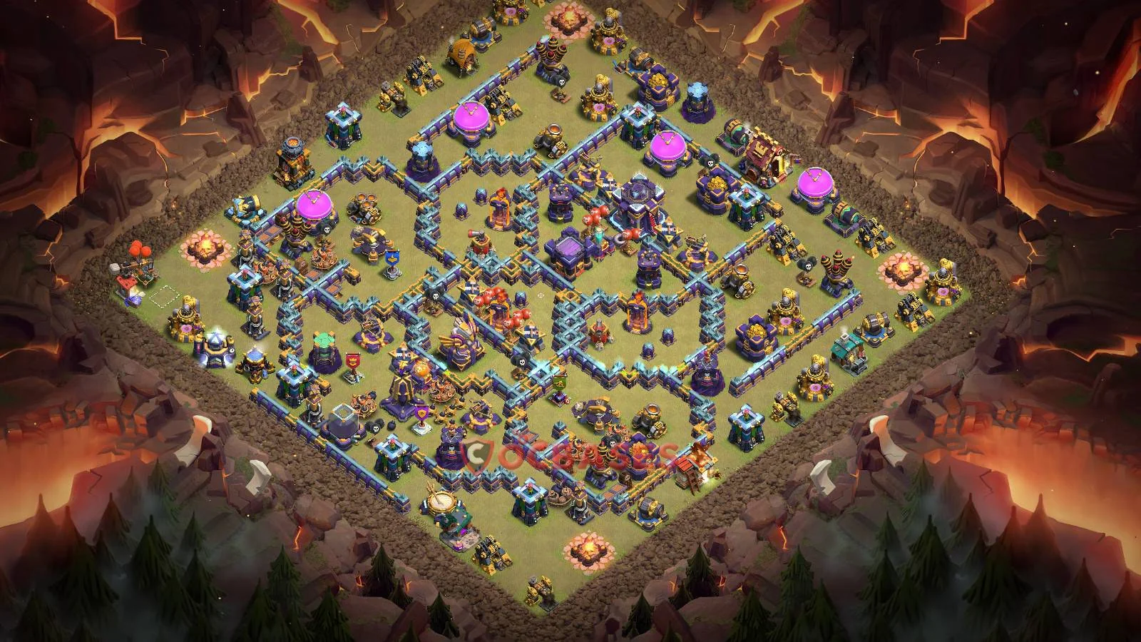 War (Anti-3 Star) Base TH15 with Link | Clash of Clans Bases | Layouts ID kpwmf