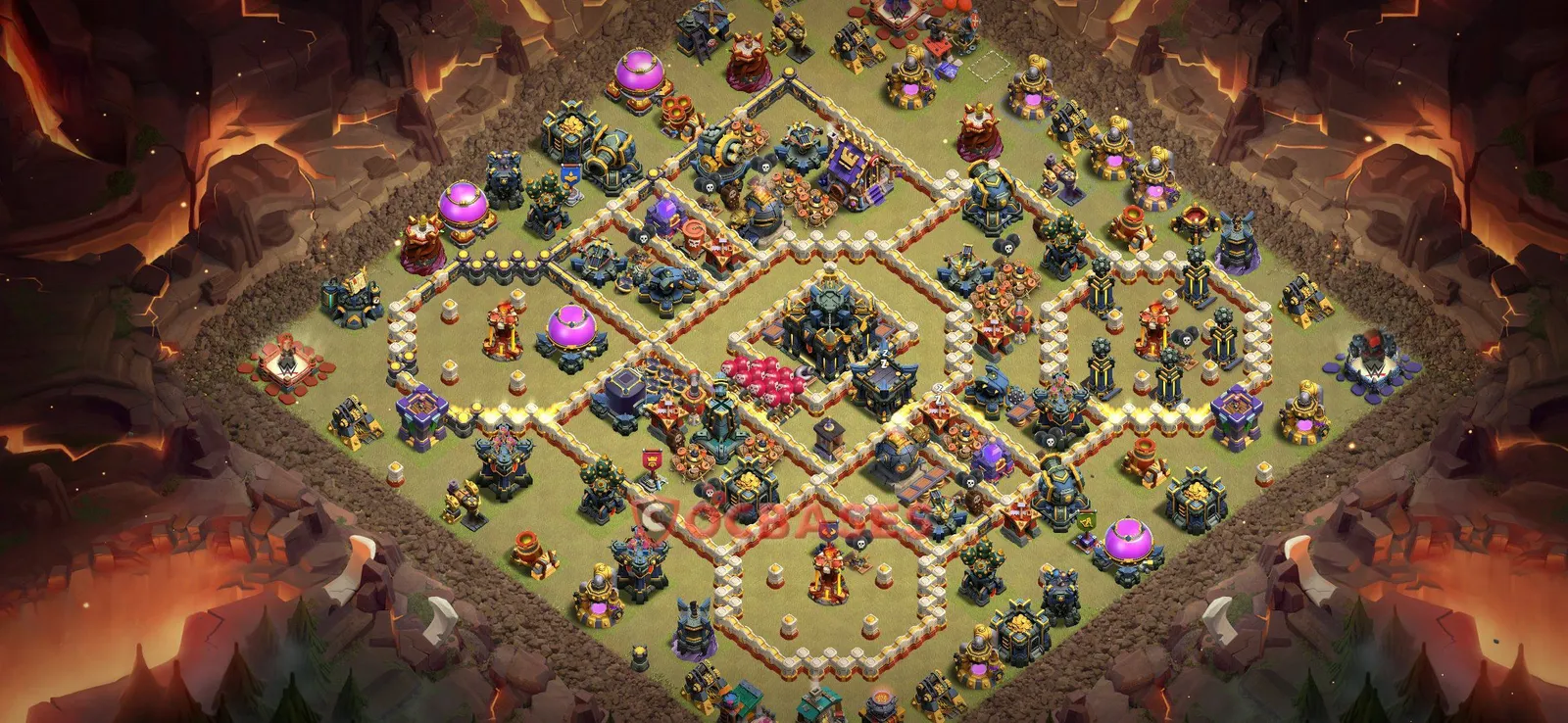 War (Anti-3 Star) Base TH17 with Link | Clash of Clans Bases | Layouts ID l1czq