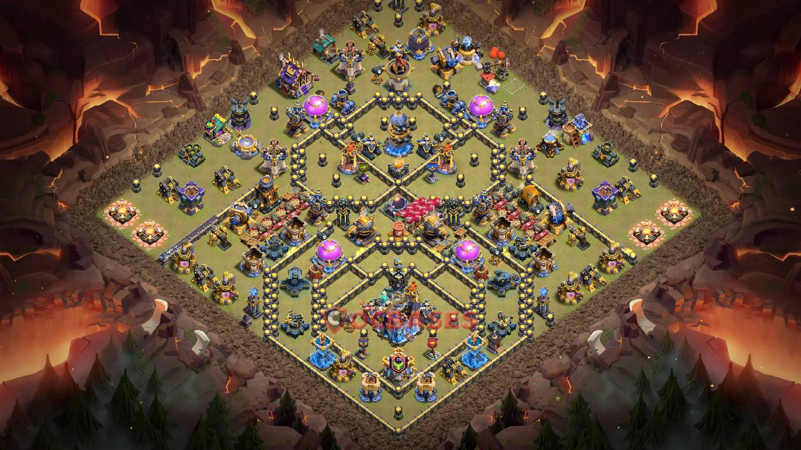 War (Anti-3 Star) Base TH18 with Link | Clash of Clans Bases | Layouts ID lfa4c