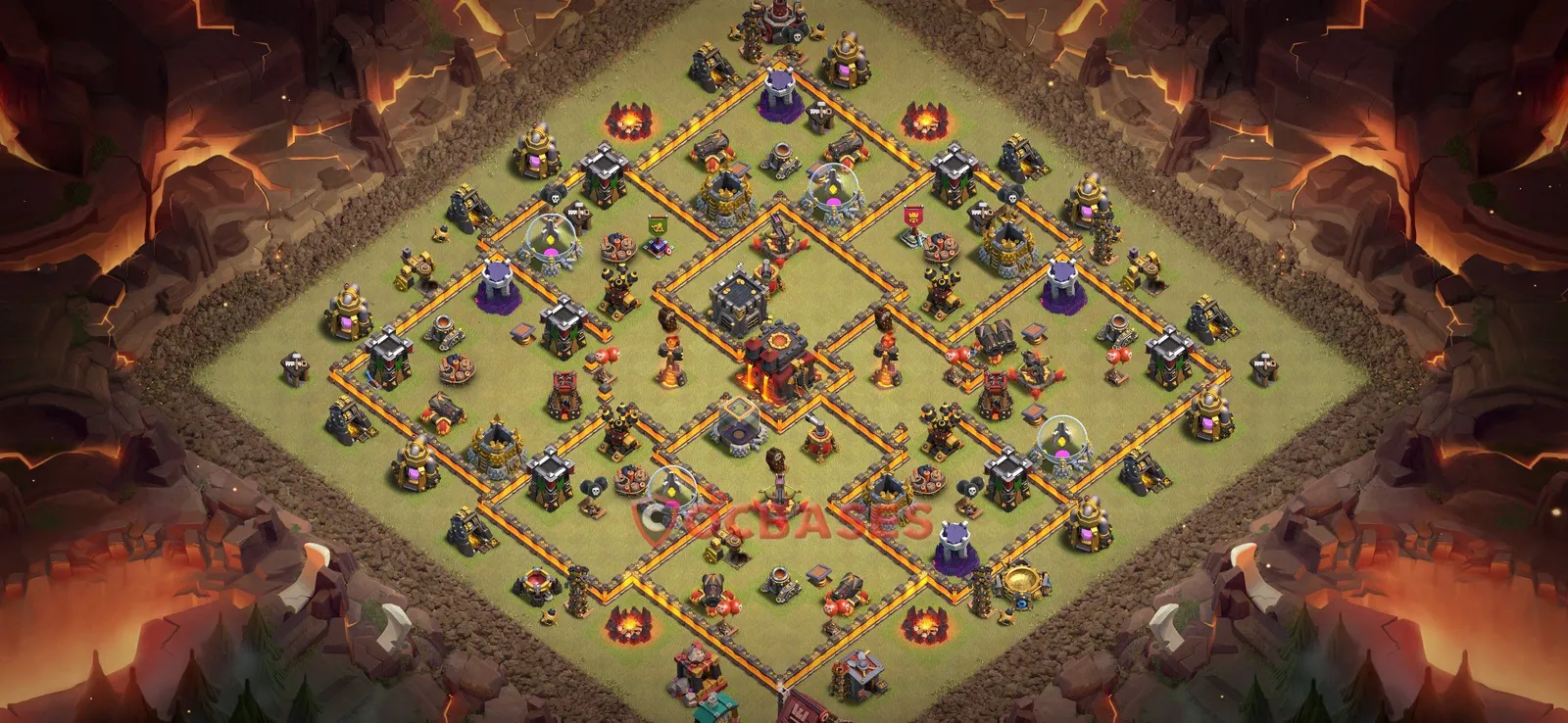 War (Anti-3 Star) Base TH10 - Clash of Clans Town Hall 10 Layout Link War (Anti-3 Star) Base TH10 - Clash of Clans Town Hall 10 WAR Base Layout with Copy Link 2026