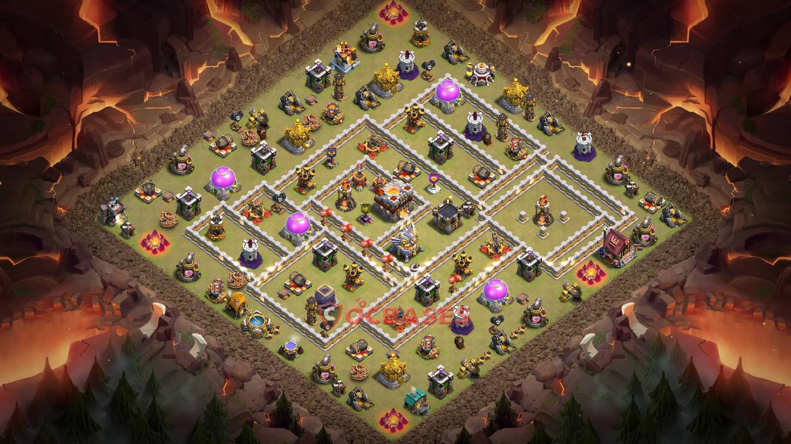 War (Anti-3 Star) Base TH11 with Link | Clash of Clans Bases | Layouts ID m1ixu