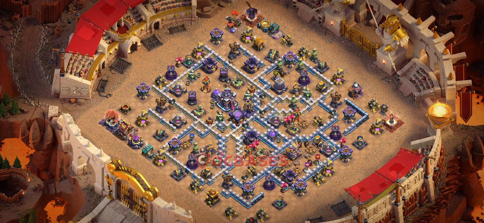 War (Anti-3 Star) Base TH15 - Clash of Clans Town Hall 15 Layout Link War (Anti-3 Star) Base TH15 - Clash of Clans Town Hall 15 WAR Base Layout with Copy Link 2026