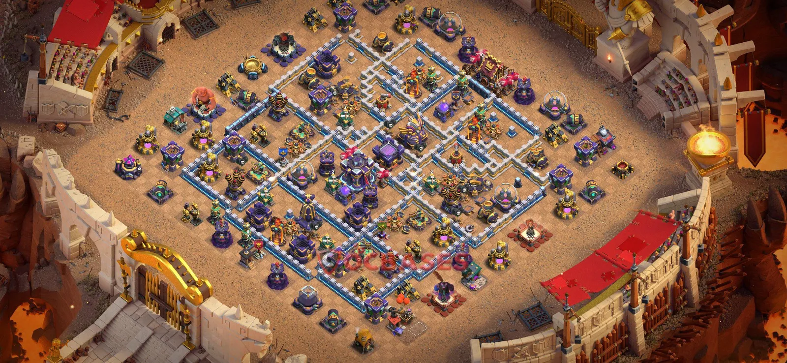 War (Anti-3 Star) Base TH15 - Clash of Clans Town Hall 15 Layout Link War (Anti-3 Star) Base TH15 - Clash of Clans Town Hall 15 WAR Base Layout with Copy Link 2026