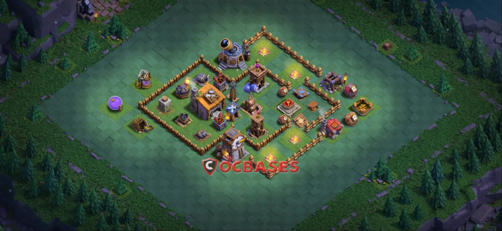 War (Anti-3 Star) Base BH6 - Clash of Clans Builder Hall 6 Layout with Link