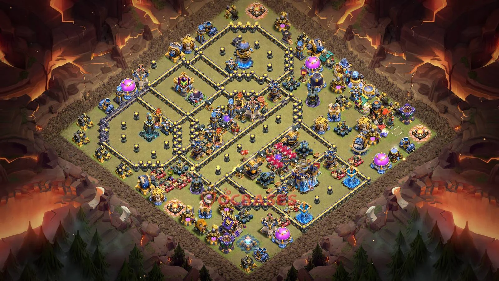 War (Anti-3 Star) Base TH18 with Link | Clash of Clans Bases | Layouts ID meccy