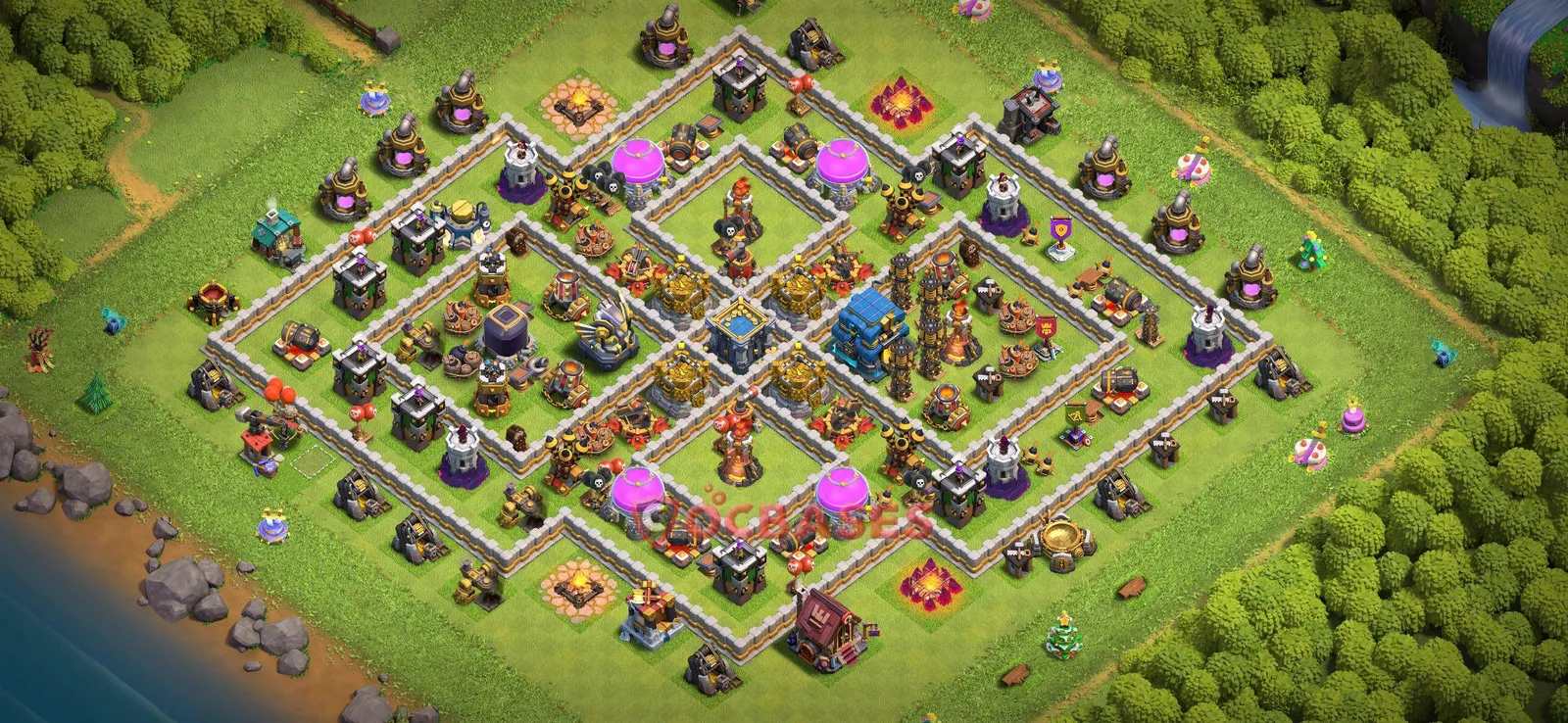 War (Anti-3 Star) Base TH12 with Link | Clash of Clans Bases | Layouts ID mepgu