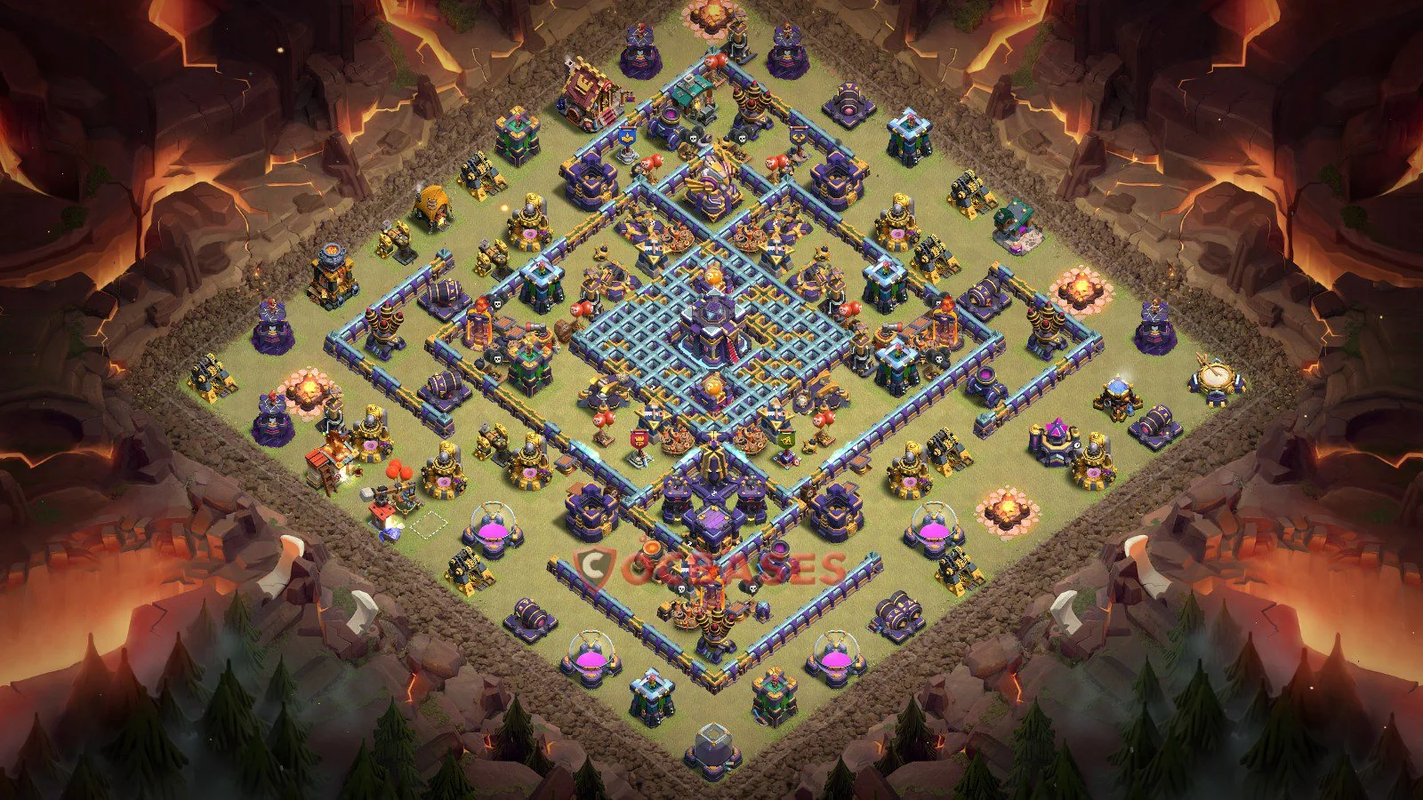 War (Anti-3 Star) Base TH15 with Link | Clash of Clans Bases | Layouts ID mlt6i