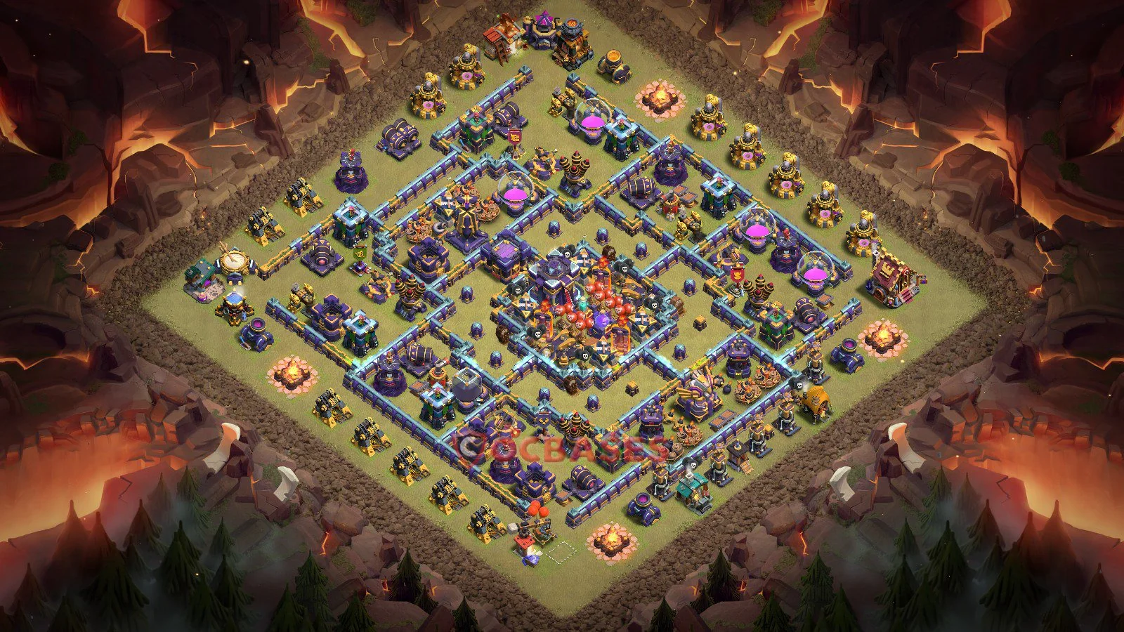 War (Anti-3 Star) Base TH15 with Link | Clash of Clans Bases | Layouts ID modpr