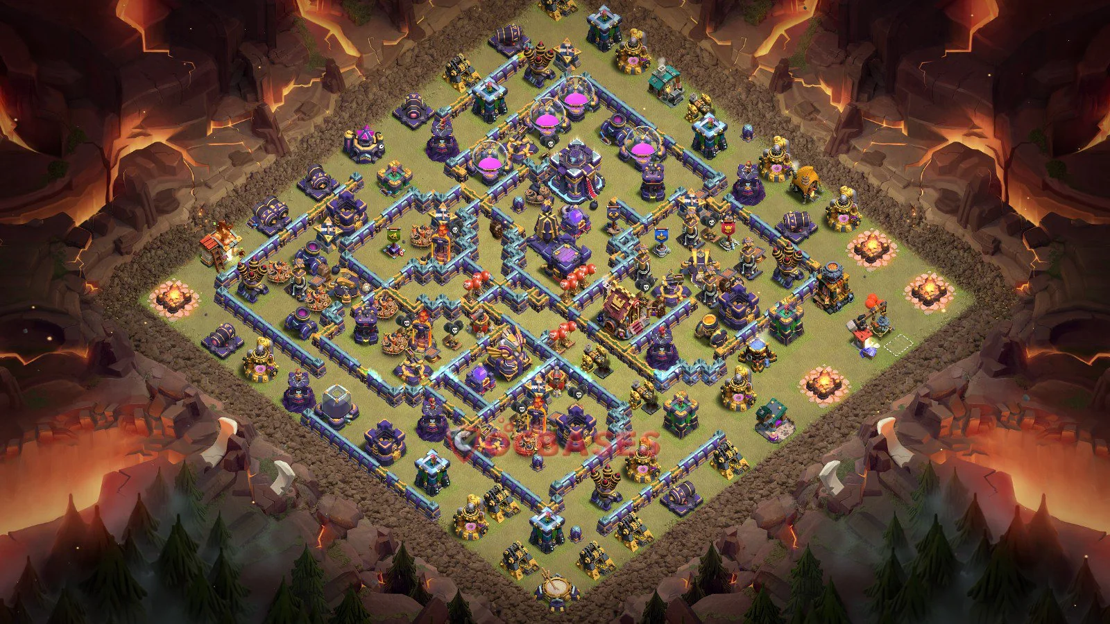 War (Anti-3 Star) Base TH15 with Link | Clash of Clans Bases | Layouts ID n0q2h