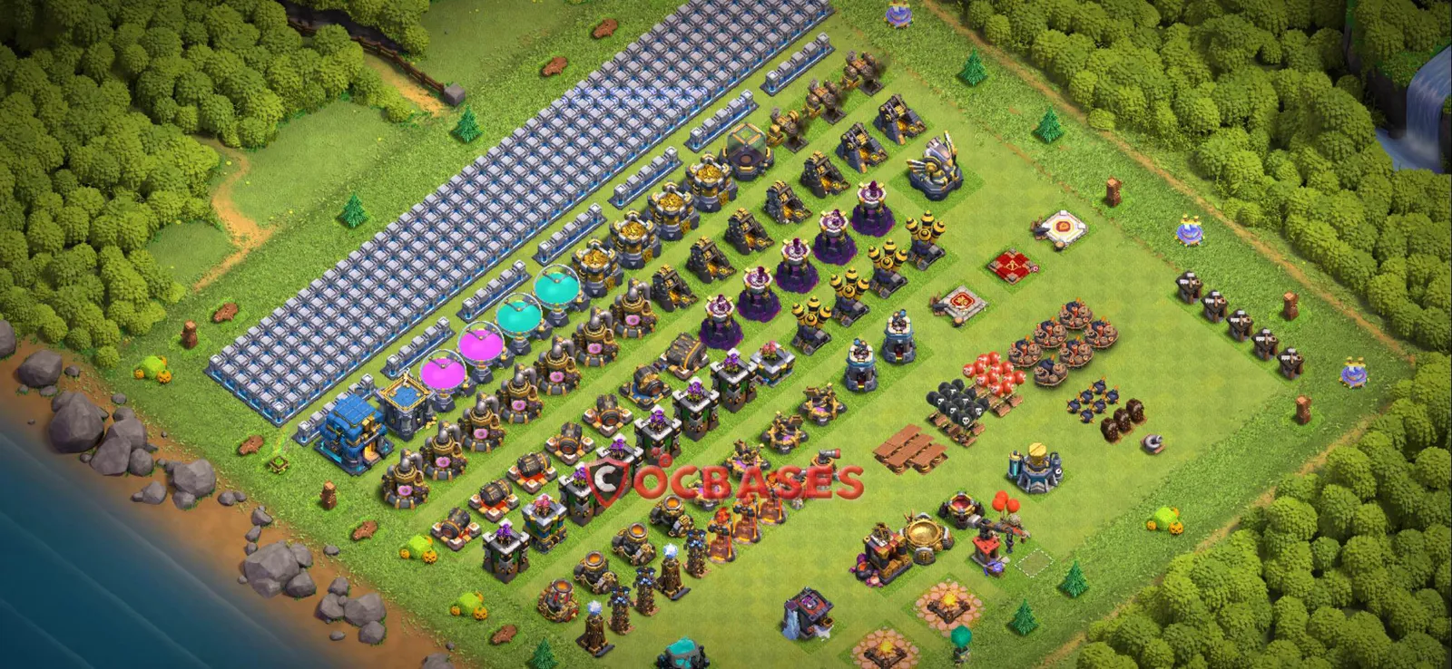 War (Anti-3 Star) Base TH12 - Clash of Clans Town Hall 12 Layout Link War (Anti-3 Star) Base TH12 - Clash of Clans Town Hall 12 WAR Base Layout with Copy Link 2026