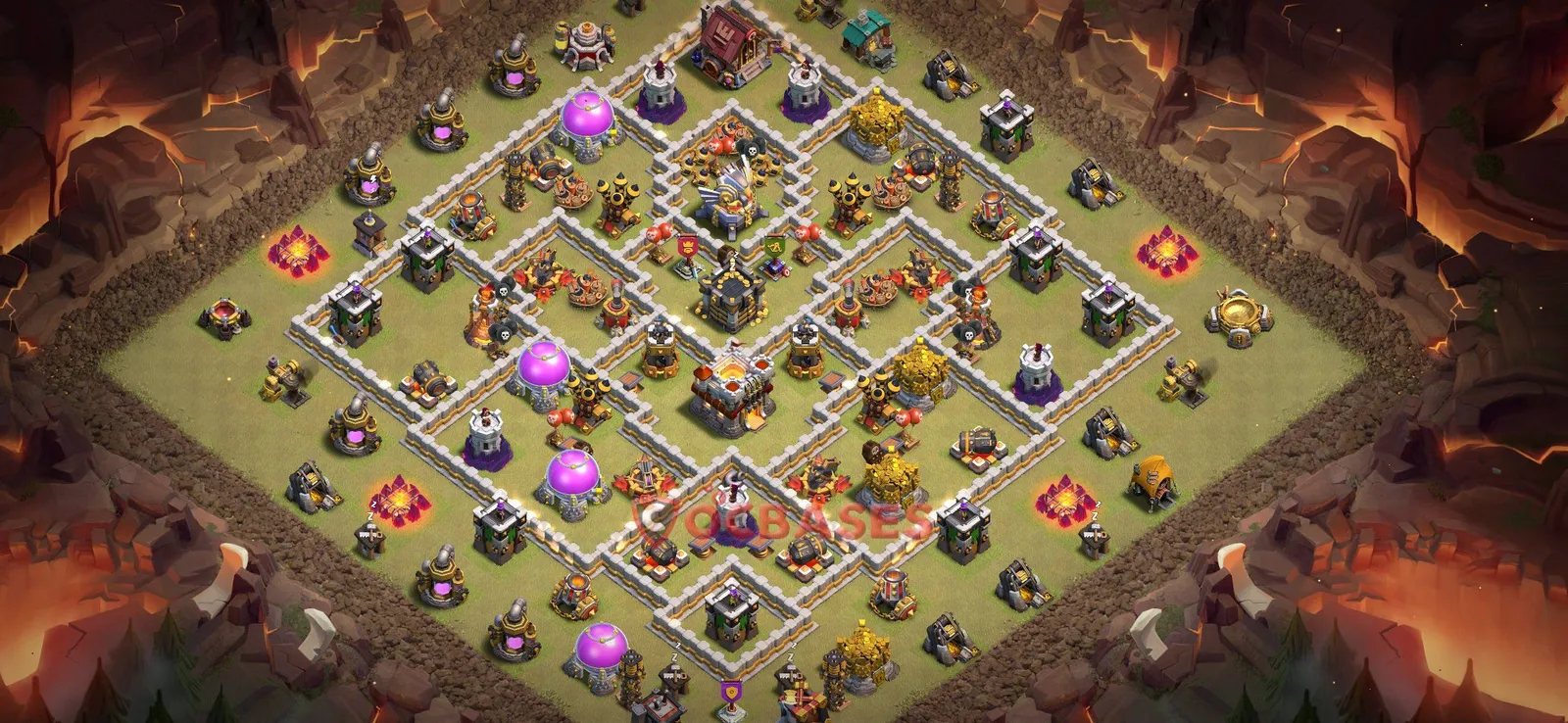 War (Anti-3 Star) Base TH11 with Link | Clash of Clans Bases | Layouts ID ncu4a