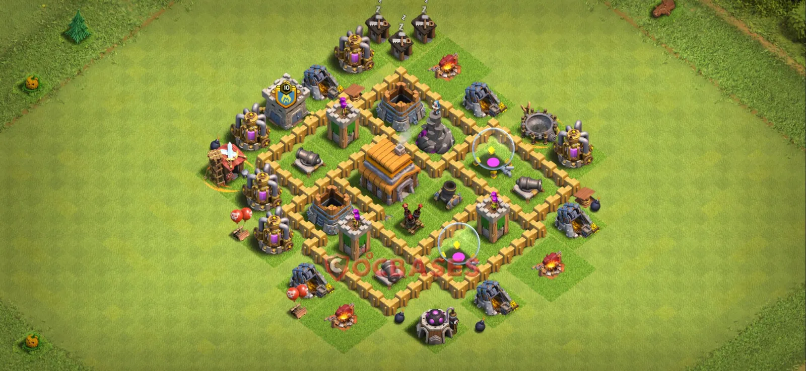 War (Anti-3 Star) Base TH5 with Link | Clash of Clans Bases | Layouts ID ni79i