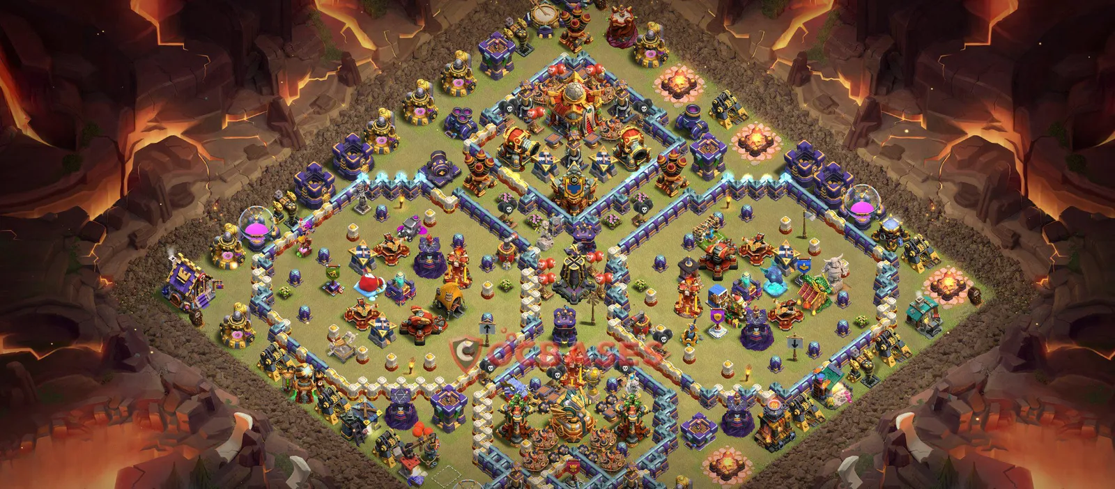 War (Anti-3 Star) Base TH16 - Clash of Clans Town Hall 16 Layout Link War (Anti-3 Star) Base TH16 - Clash of Clans Town Hall 16 WAR Base Layout with Copy Link 2026