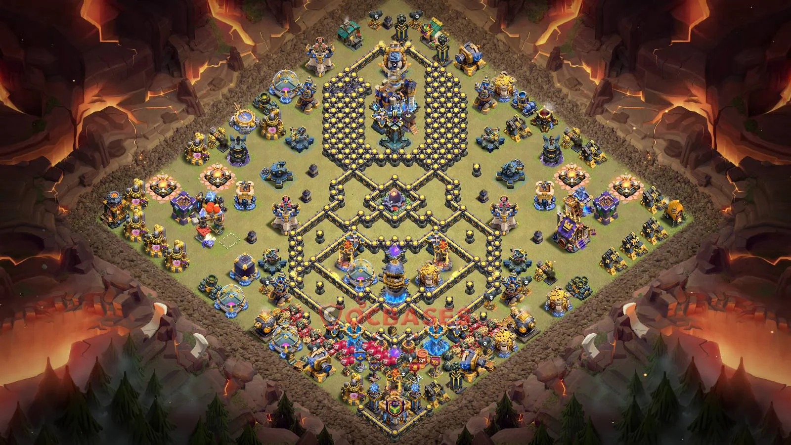 War (Anti-3 Star) Base TH18 with Link | Clash of Clans Bases | Layouts ID o4fx4