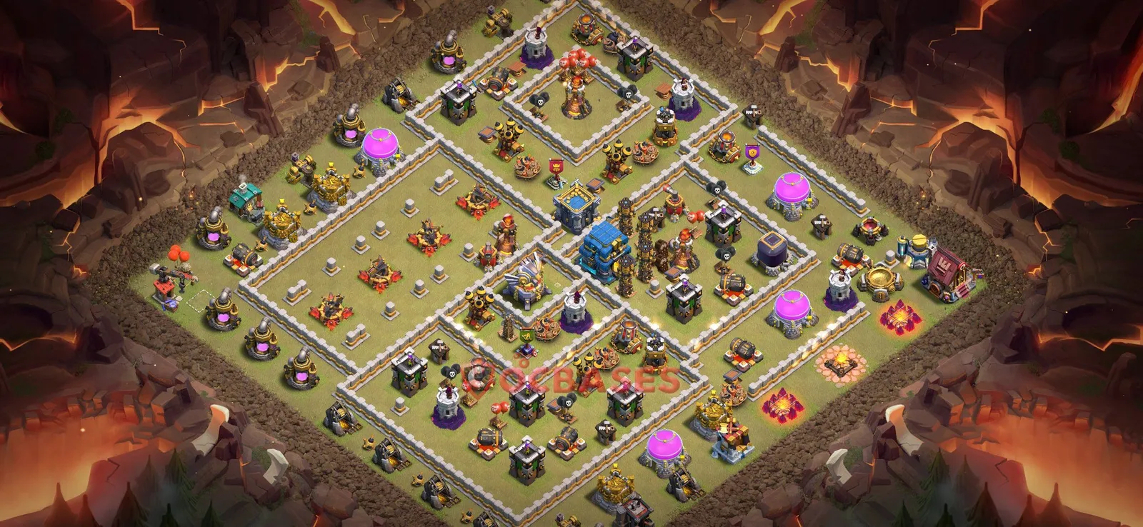 War (Anti-3 Star) Base TH12 with Link | Clash of Clans Bases | Layouts ID phi3k