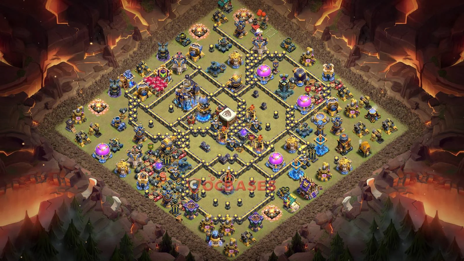 War (Anti-3 Star) Base TH18 with Link | Clash of Clans Bases | Layouts ID plgwb