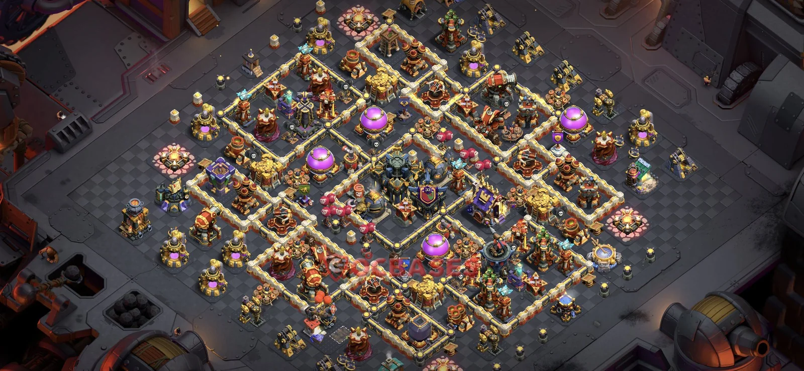 War (Anti-3 Star) Base TH17 with Link | Clash of Clans Bases | Layouts ID q2sc7