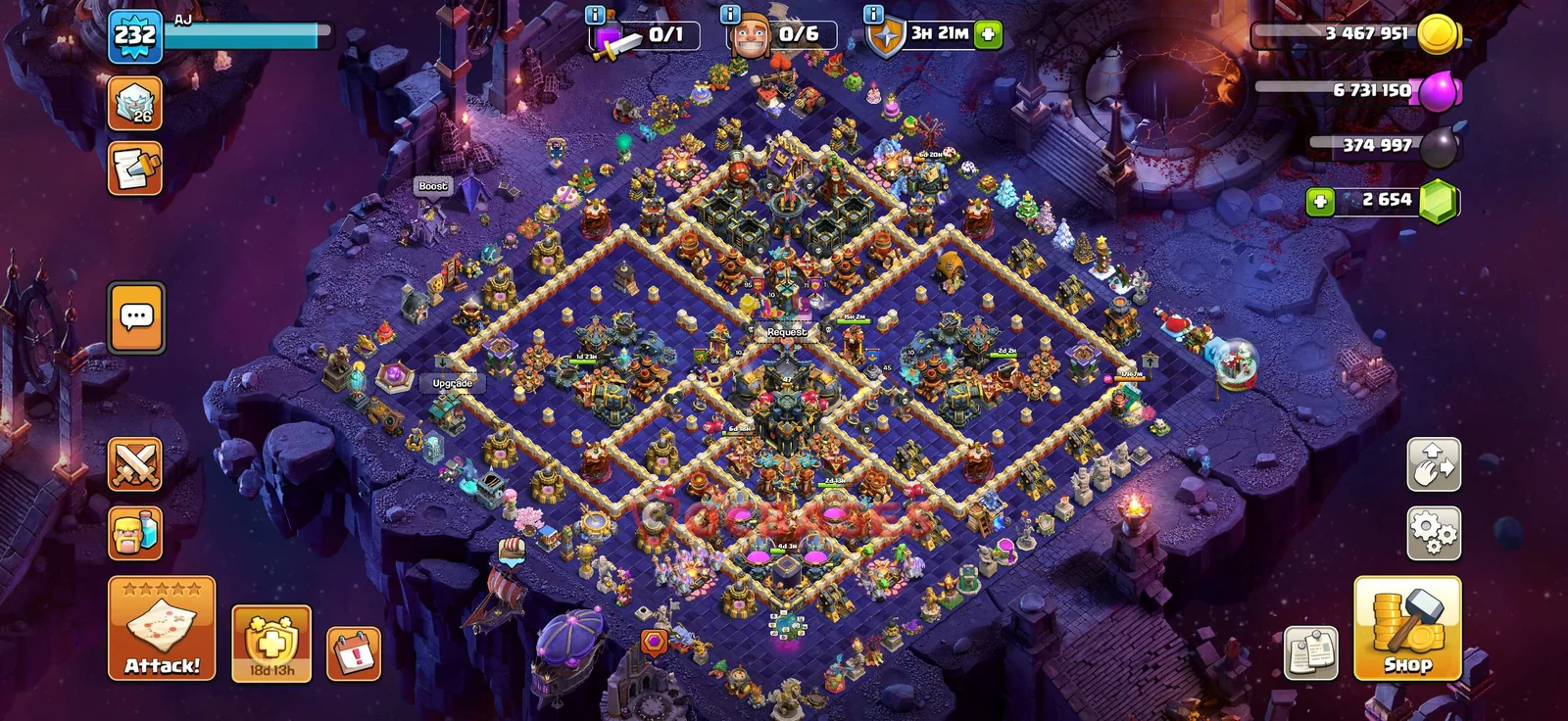 War (Anti-3 Star) Base TH17 with Link | Clash of Clans Bases | Layouts ID q4zma