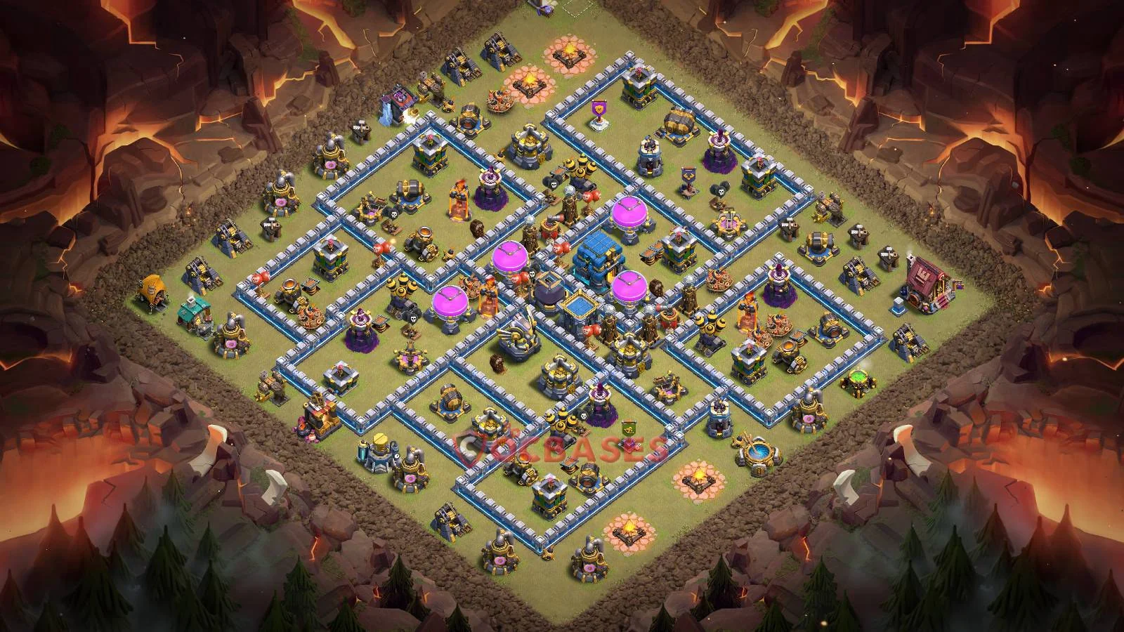 War (Anti-3 Star) Base TH12 with Link | Clash of Clans Bases | Layouts ID q9tg3