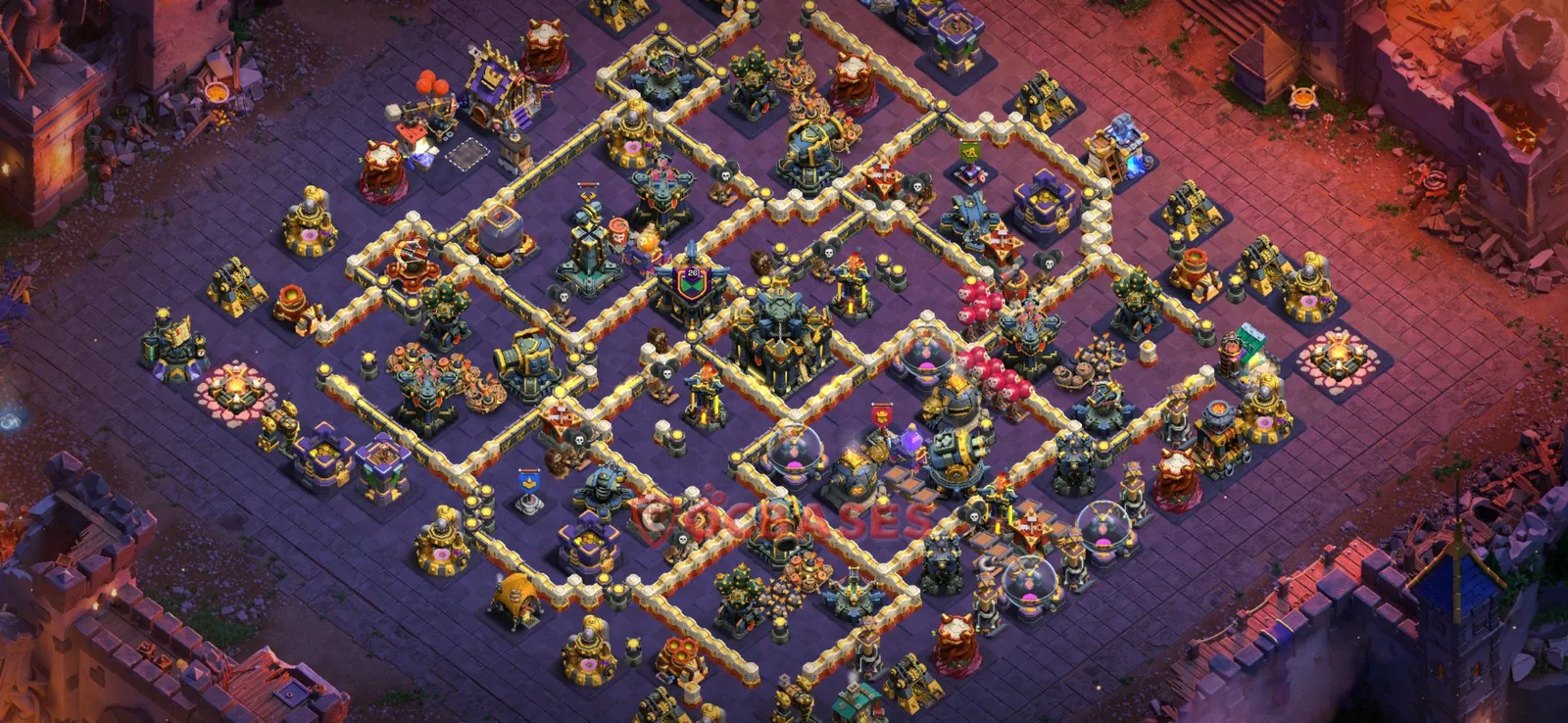 War (Anti-3 Star) Base TH17 - Clash of Clans Town Hall 17 Layout with Link