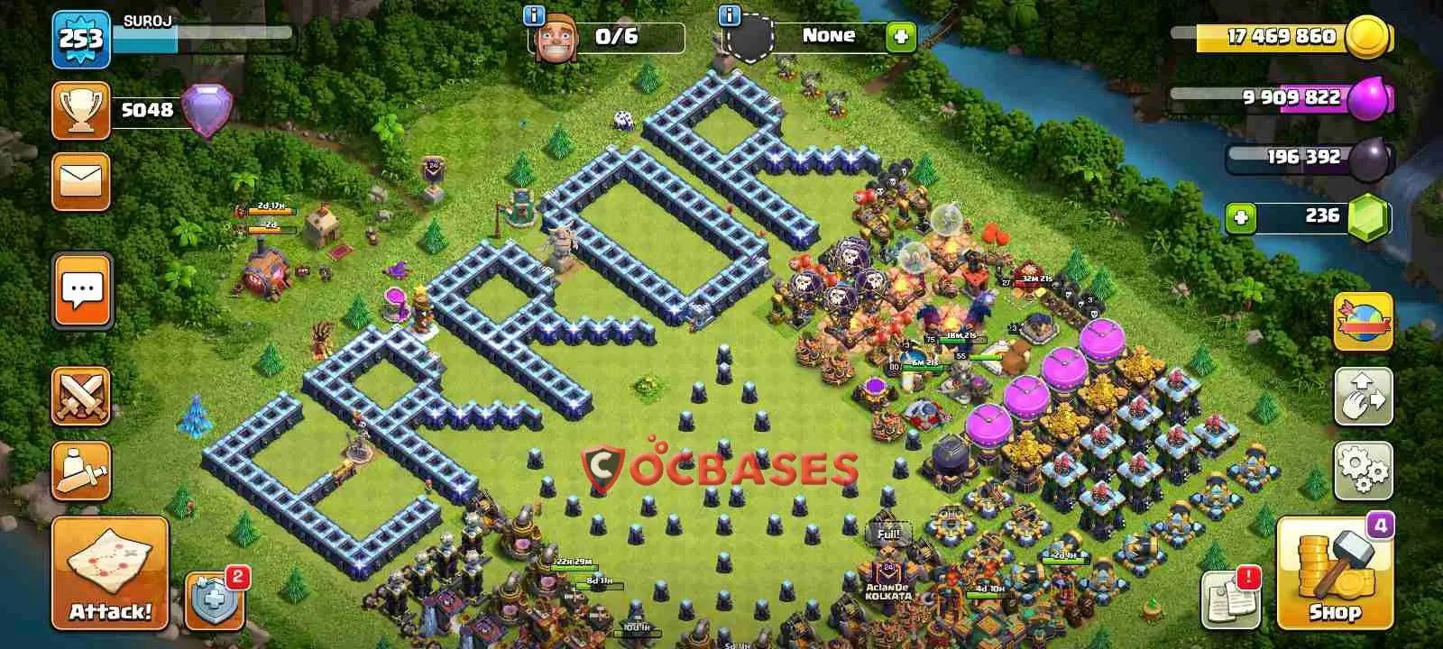 War (Anti-3 Star) Base TH14 - Clash of Clans Town Hall 14 Layout with Link