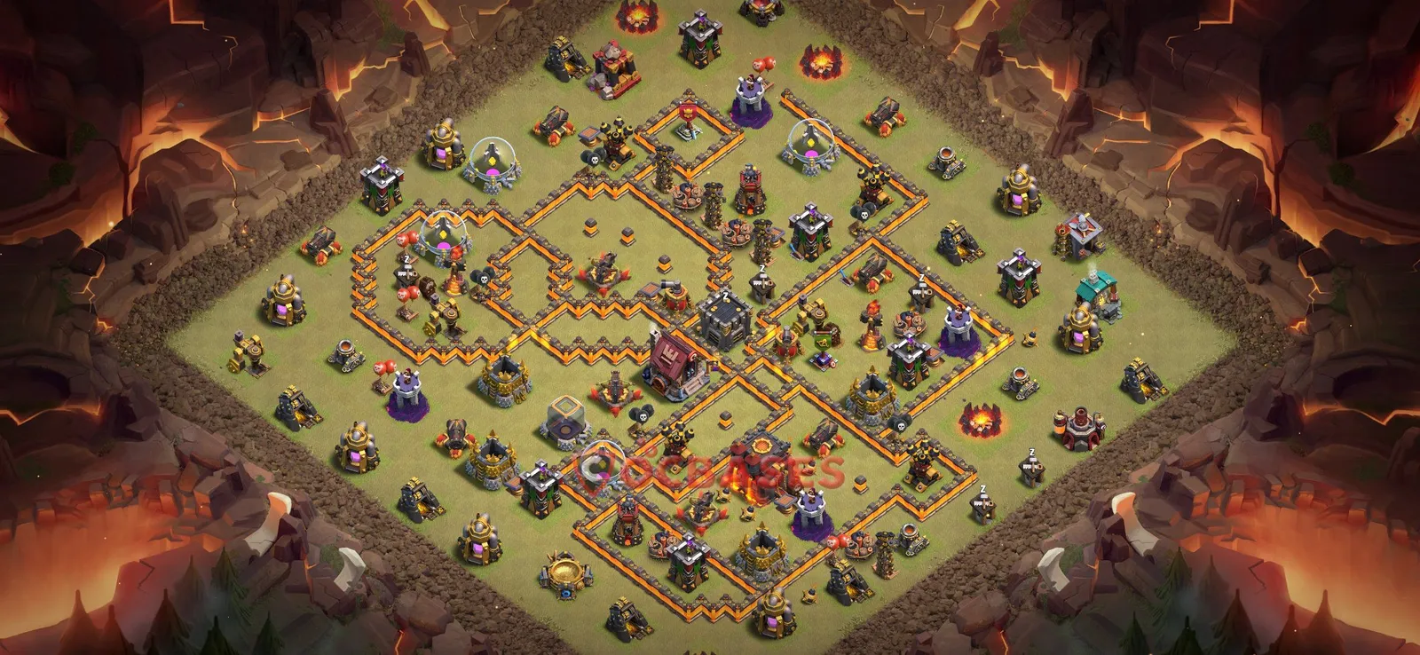 War (Anti-3 Star) Base TH10 - Clash of Clans Town Hall 10 Layout Link War (Anti-3 Star) Base TH10 - Clash of Clans Town Hall 10 WAR Base Layout with Copy Link 2026