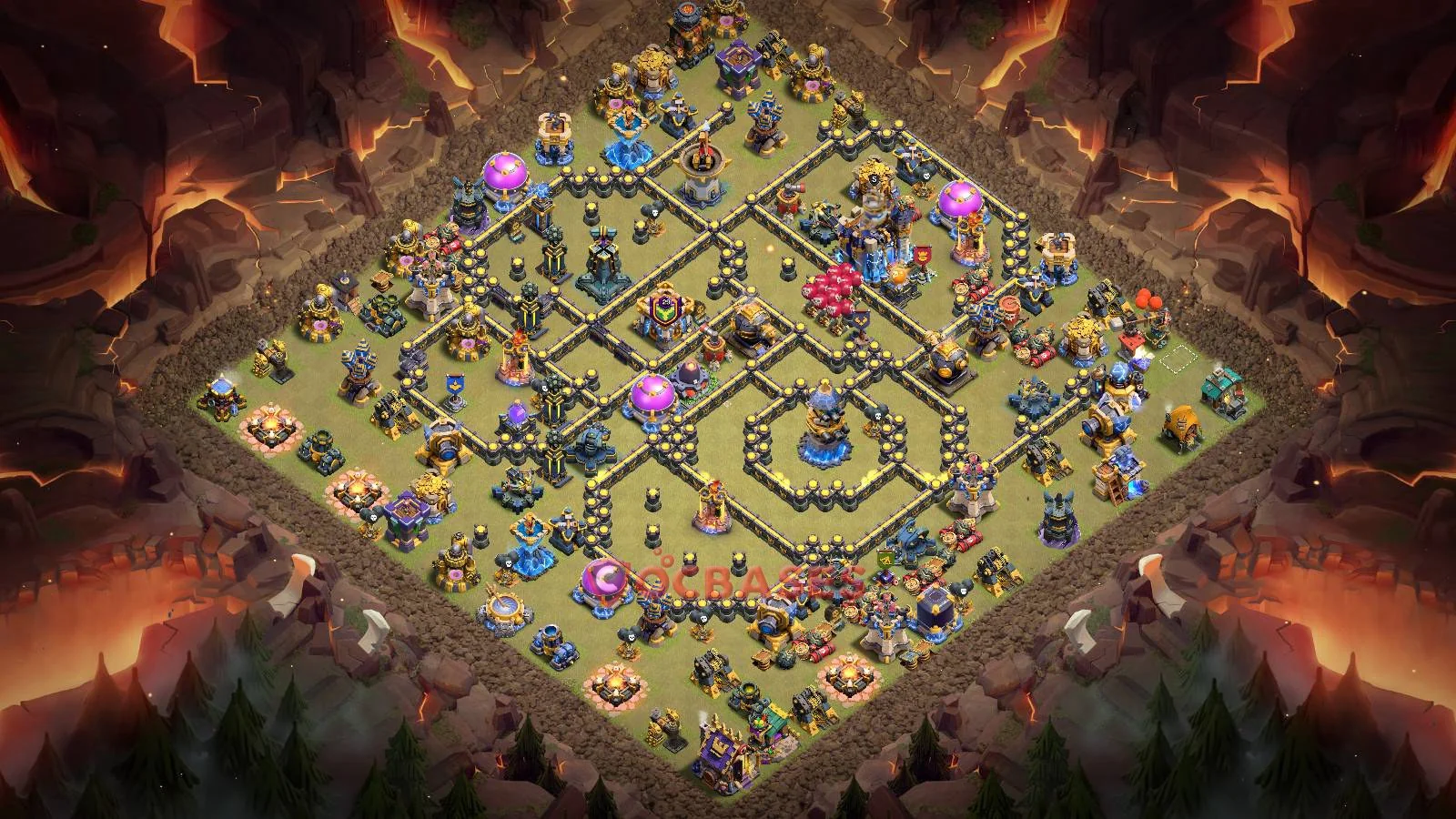 War (Anti-3 Star) Base TH18 with Link | Clash of Clans Bases | Layouts ID rtss8