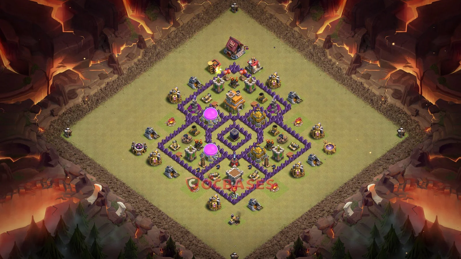 War (Anti-3 Star) Base TH7 with Link | Clash of Clans Bases | Layouts ID s6sn9