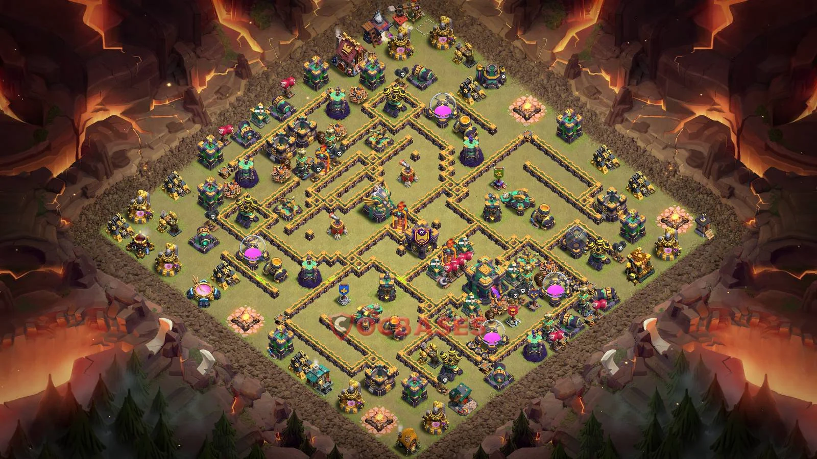 War (Anti-3 Star) Base TH14 with Link | Clash of Clans Bases | Layouts ID s6yif