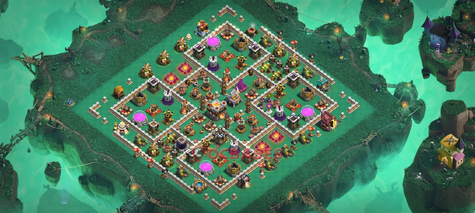 War (Anti-3 Star) Base TH11 - Clash of Clans Town Hall 11 Layout Link War (Anti-3 Star) Base TH11 - Clash of Clans Town Hall 11 WAR Base Layout with Copy Link 2026
