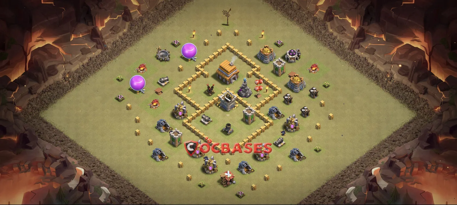 War (Anti-3 Star) Base TH5 with Link | Clash of Clans Bases | Layouts ID slpu5