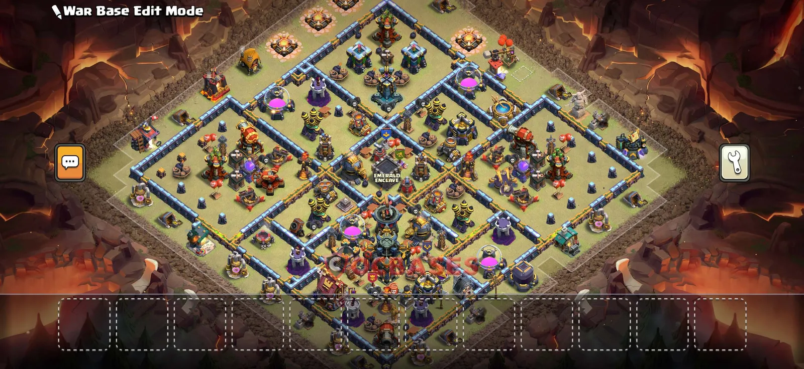 War (Anti-3 Star) Base TH17 - Clash of Clans Town Hall 17 Layout Link War (Anti-3 Star) Base TH17 - Clash of Clans Town Hall 17 WAR Base Layout with Copy Link 2026