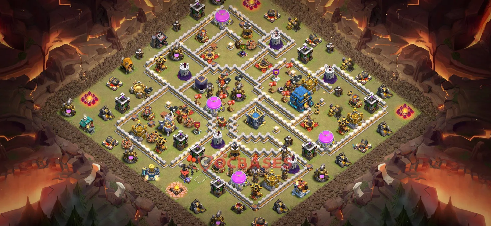 War (Anti-3 Star) Base TH12 - Clash of Clans Town Hall 12 Layout with Link