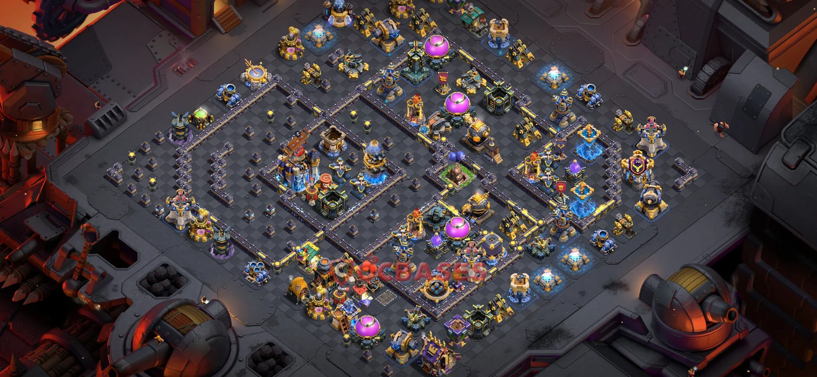 War (Anti-3 Star) Base TH18 with Link | Clash of Clans Bases | Layouts ID szoca