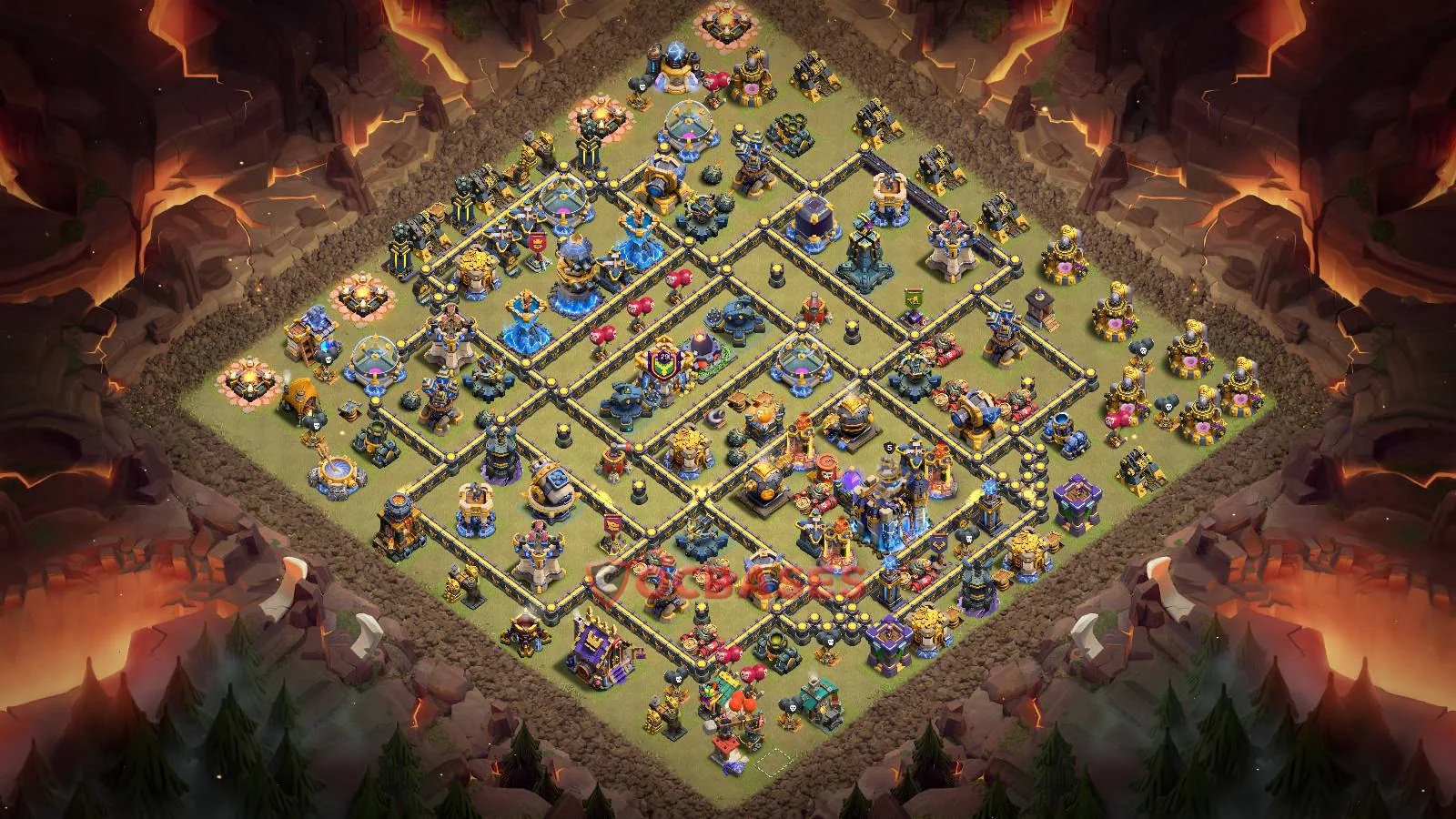 War (Anti-3 Star) Base TH18 with Link | Clash of Clans Bases | Layouts ID td6wx